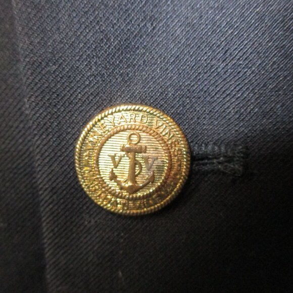 Vineyard Vines Blazer Women's Size 14 Navy Wool Blend w Gold Nautical Buttons - Picture 5 of 6